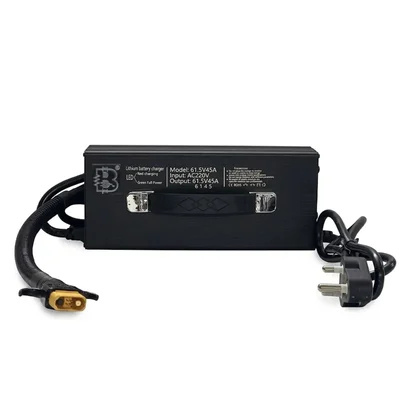 Bheemtek 61.5V 45A Lithium Battery Charger for 14S Li-Po Agriculture Drone Batteries with LED Indicator