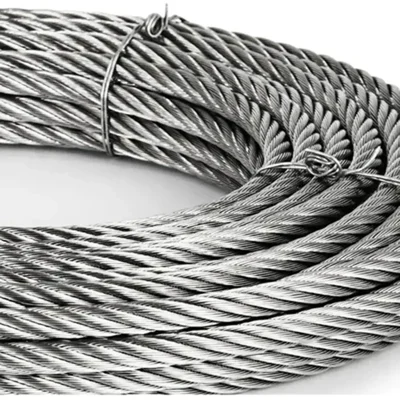 Heavy Duty 6 x 19 Galvanized Mild Steel Multi-Purpose Wire Rope, Grade-MS 1770(Size-6 mm,Wire Rope Length-50 meter)