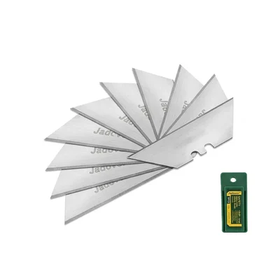 Jadever 61x19mm Carbon Steel 10 Pcs Utility Knife Blades Set JDMK1K61