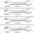 Stanley 8 pcs  6 - 22 mm Steel Double Open End Spanner Set (70-379)
