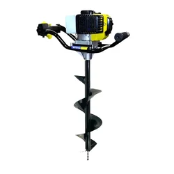 Kisankraft KK-PPDE-62, 2-stroke, 62 cc Earth Auger / Post hole digger with 10 inch Auger Bit