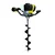 Kisankraft KK-PPDE-62, 2-stroke, 62 cc Earth Auger / Post hole digger with 6 inch Auger Bit