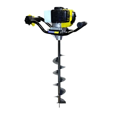 Kisankraft KK-PPDE-62, 2-stroke, 62 cc Earth Auger / Post hole digger with 8 inch Auger Bit