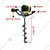 Kisankraft KK-PPDE-62, 2-stroke, 62 cc Earth Auger / Post hole digger with 8 inch Auger Bit