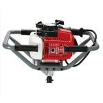 Yuri 2.2Kw 63cc Ground Drill for Fencing and Plantation, 1E48F High-Power 2-Stroke Engine with Quad-Handle Support (YR-GD1137)