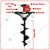 Greenleaf 63-cc 2-stroke Petrol Earth Auger with 10 inch Auger Bit / Post hole digger Machine
