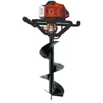 RBD Professional 2-stroke, 63-cc Petrol Operated Earth Auger / Post hole digger with 12 inch Auger Bit (2-Year Warranty)