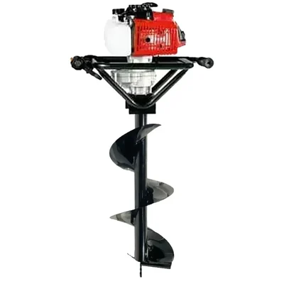 Greenleaf 63-cc 2-stroke Petrol Earth Auger / Post hole digger with 12 inch Auger Bit