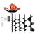 Heavy Duty 63-cc, 2-stroke with Free Combo Auger Bits 4 inch, 6 inch, 8 inch, 10 inch and 12 inch For Earth Auger/ Post Hole Digger Machine