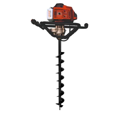 RBD Professional 2-stroke, 63-cc Petrol Operated Earth Auger / Post hole digger with 4 inch Auger Bit (2-Year Warranty)