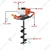 Golf Ultra 2 Stroke 63 cc Petrol Earth Auger / Post hole digger with 8 inch Auger Bit (GU-EA6)