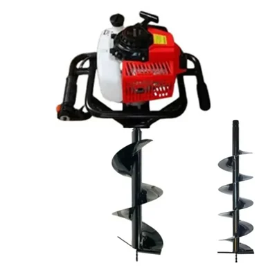 Really RAPL-EA-6310, 2 Stroke 63 cc Ultra Powerful Earth Auger | Post Hole Digger with 8 & 12 inch Auger Bit