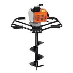 Neptune AG-63D, 63-cc Two Man Operated Earth Auger / Post hole digger with 10 inch Auger Bit