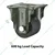 Heavy Duty 600 kg Load Capacity 2.5 inch (63 mm) Fixed Type Double Ball Bearing PA Nylon Caster Wheel