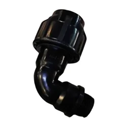 63mm Plastic 90 Degree Union Elbow Quick Connector High Pressure Resistance Irrigation Watering Fittings (Pack Of 5)