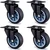 Heavy Duty 63 mm / 2.5 inch Pack Of 4 Swivel Type Plain Bore PU Caster Wheel