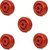 Heavy Duty 2.5 inch (64 mm) Red S Type Wheel(Pack-5 pcs)