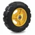 Heavy Duty 350 x 75 MM / 14 x 3 Inch 650 Kg Load Capacity Rubber Wheel ( C.I + Wheel ) Without Ball Bearing