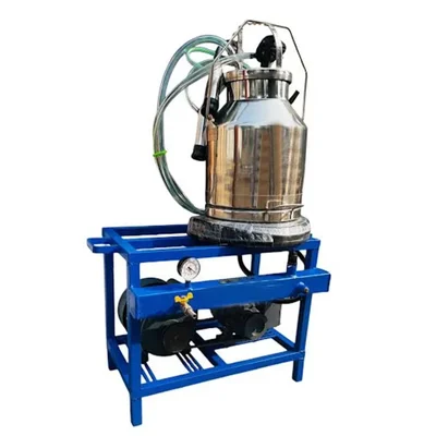 650 LPM Single Bucket Milking Machine 25 Liters with 1 HP Motor, Single Phase