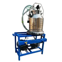 650 LPM Single Bucket Milking Machine 25 Liters with 1 HP Motor, Single Phase