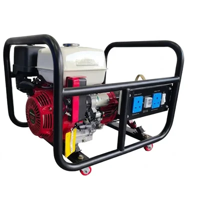Honda 6.5kW Petrol Generator GX390T3 11.7HP Engine Self Start Wheel Mounted Portable Power Plant (HA6500 ES)
