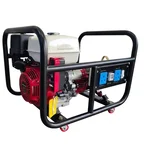 Honda 6.5kW Petrol Generator GX390T3 11.7HP Engine Self Start Wheel Mounted Portable Power Plant (HA6500 ES)
