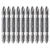 Premium Quality 65 mm 10 Pcs Double Sided Screwdriver Bit Set