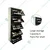 WELBUILT 67"H 26"W Wall Mounted 30 Pairs Metal Shoe Cabinet WELBUILT-SC-5D-OWBR