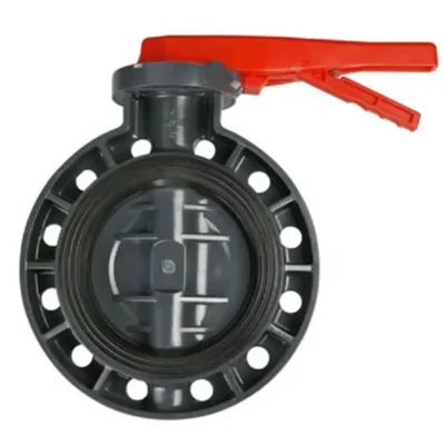 WaterSun 6 Inch PVC Butterfly Valve for Irrigation use, water treatment, chemical processing