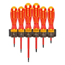 Ingco 6 Pcs Insulated Screwdriver Set (HKISD0608)