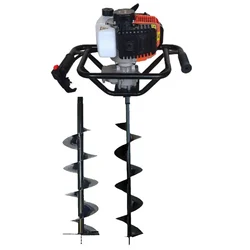 VI Power Gold 63 cc 2 Stroke Earth Auger / Post Hole Digger Machine With 6 & 8 Inch Bit | VP 830