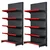 Premium Quality  6 x 3 Feet 5 Shelves  Black Colour Display Rack- Set Of 2 