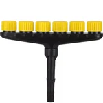 OUTO Garden 6 heads Sprinkler Nozzle with Adjustable Water Pressure Sprayer for Gardening Purpose