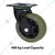 Heavy Duty 400 kg Load Capacity 6 inch (150 mm) Swivel Type Double Ball Bearing YUPA Green Caster Wheel