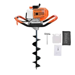Heavy Duty 52 cc 2 Stroke Earth Auger / Post Hole Digger / Earth Drill Machine With 6 Inch Bit