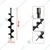 Latson 6 inch Post Hole Digger/Earth Auger Bit Suitable for 2 & 4 Stroke For Earth Auger/ Post Hole Digger Machine