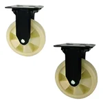 Prakash 6 Inch Heavy Duty Fixed Type Castor Wheel (Pack Of 2)