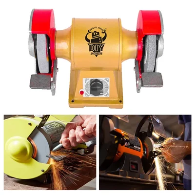 DIY Engineers 6 inch 0.50 HP Motorized Bench Grinder, 2880 RPM
