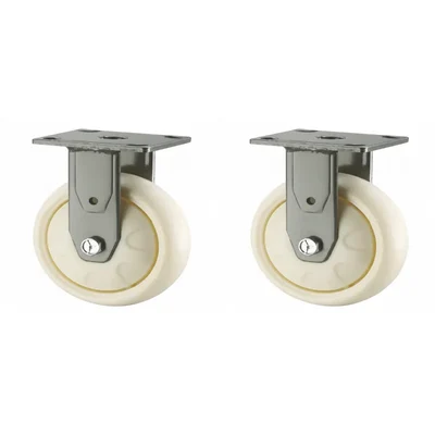 Heavy Duty 400 kg Load Capacity 2 pcs 6 inch (150 mm) Fixed Type PP Caster Wheel