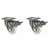 Heavy Duty 400 kg Load Capacity 2 pcs 6 inch (150 mm) Swivel with Brake Type PP Caster Wheel