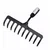 Global Nature Agro 10 Tine Garden Rake Without Handle, 10 Inch Blade, Metal Manual Rake For Home, Farming & Gardening