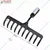 Global Nature Agro 10 Tine Garden Rake Without Handle, 10 Inch Blade, Metal Manual Rake For Home, Farming & Gardening