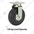 Heavy Duty 150 kg Load Capacity 6 inch (150 mm) Fixed Type Double Ball Bearing Solid Rubber Tyre Caster Wheel