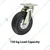 Heavy Duty 150 kg Load Capacity 6 inch (150 mm) Swivel Type Double Ball Bearing Solid Rubber Tyre Caster Wheel
