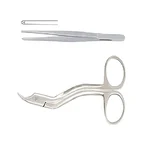 Forgesy 6 Inch Stainless Steel Tissue Tooth Forceps Suture Cutting Scissor Surgical Set Classic