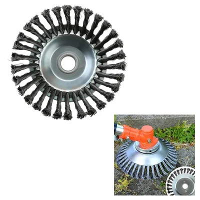 Heavy Duty 6 inch Twisted wire Trimmer Attachment for Petrol Brush Cutter