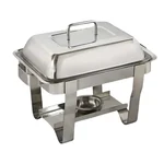 Rectangle Shape 6 Ltr Chafing Dish Stainless Steel Body, Suitable for Hotel Use