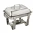 Rectangle Shape 6 Ltr Chafing Dish Stainless Steel Body, Suitable for Hotel Use
