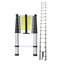 Heavy Duty 16 steps (19 Feet/5.79 Meter) Single Side Ultra Stable & Foldable Telescopic Ladder