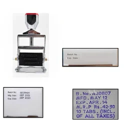 Smart Pack 6 mm Hand Batch Coding and Date Printing Machine